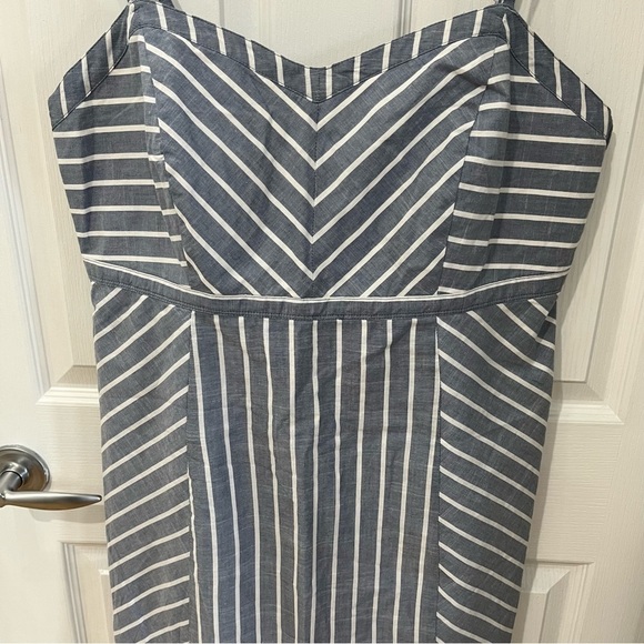 Denver Hayes blue and white stripes adjustable straps elastic black size XL - Picture 3 of 10
